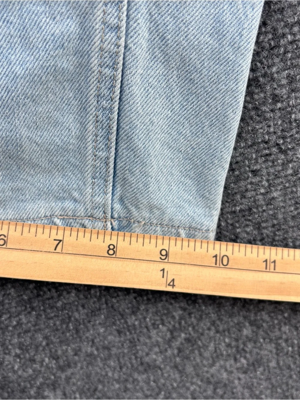 Old Navy Curvy Wide Leg High Rise Embroidered Scalloped Edge Jeans Women’s 4P